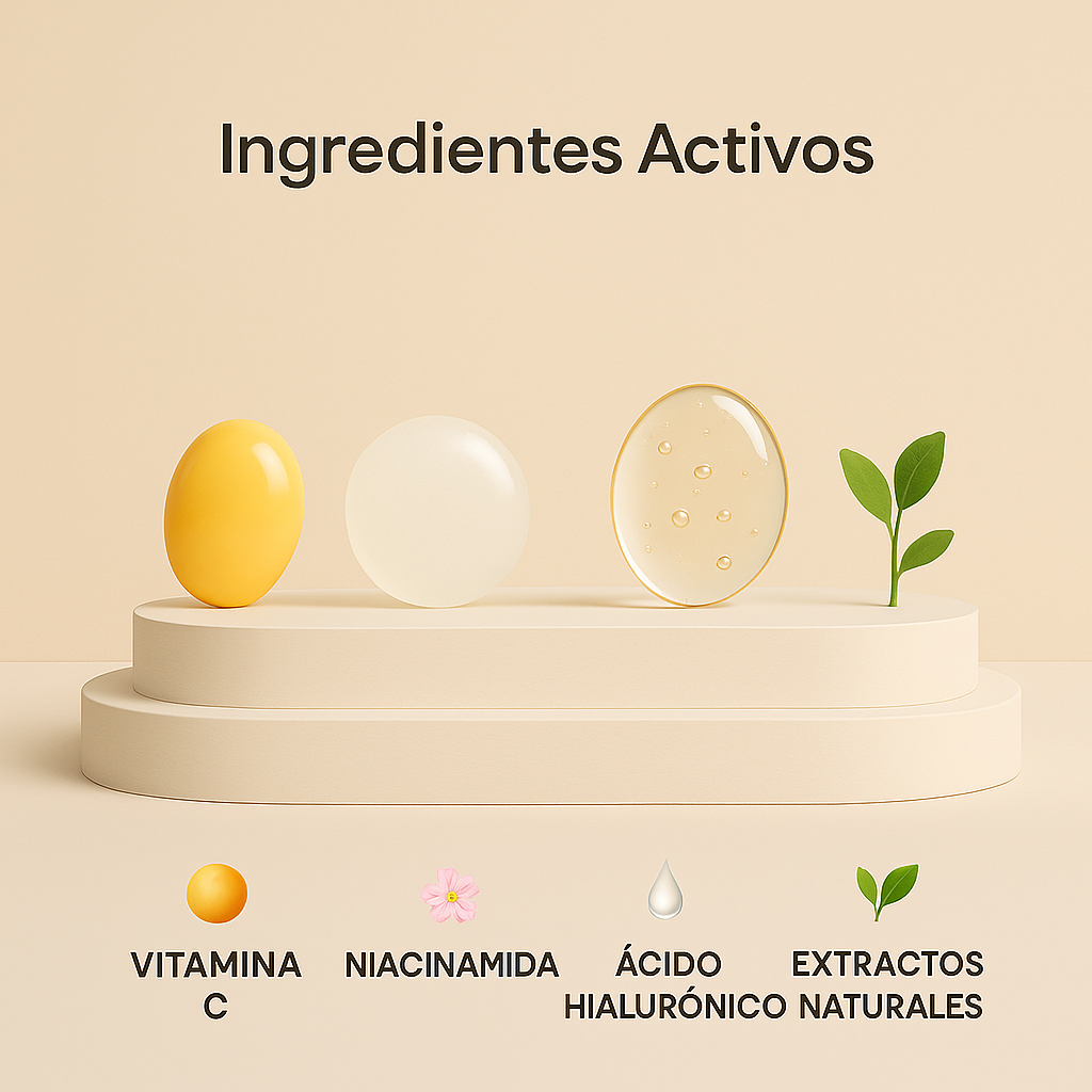 VitaLumi ® Crema Facial Blanqueadora Iluminadora 5 en 1 con Vitamina C Activa + Niacinamida – Piel Radiante en Cada Aplicación