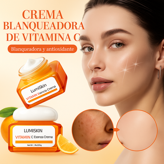 LumiSkin® Crema Facial Blanqueadora e Iluminadora con Vitamina C (50g)