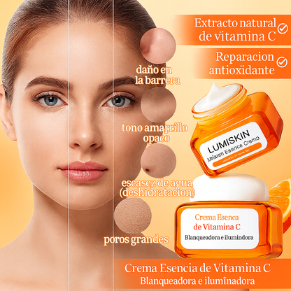 LumiSkin® Crema Facial Blanqueadora e Iluminadora con Vitamina C (50g)